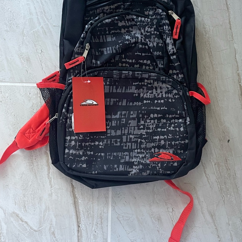 Black and Red Men's Backpack